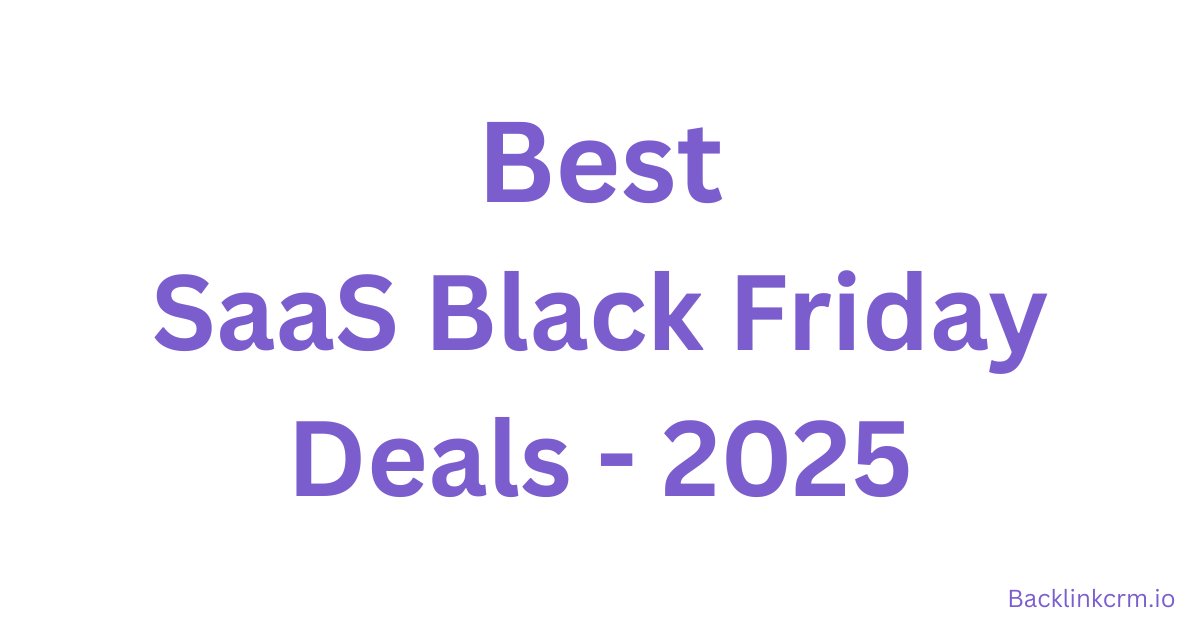 SaaS Black Friday deals