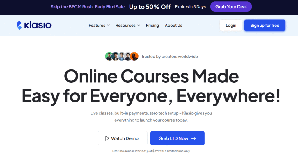 Klasio black friday deal