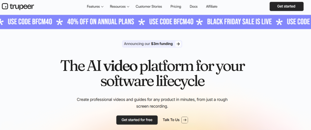 Trupeer AI black Friday deal