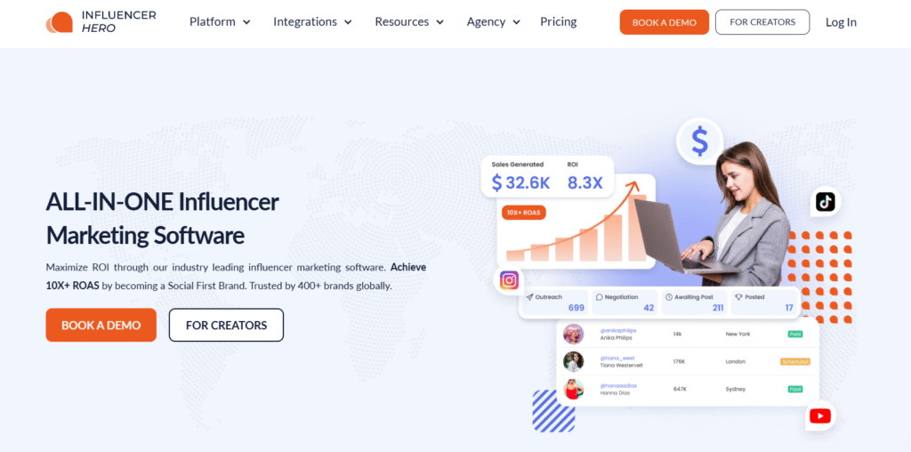 Influencer Hero Black friday deal