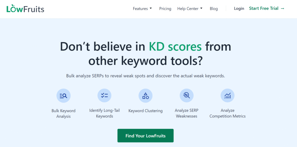 lowfruits seo tools black friday deal