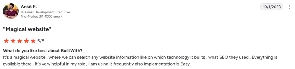 builtWith review
