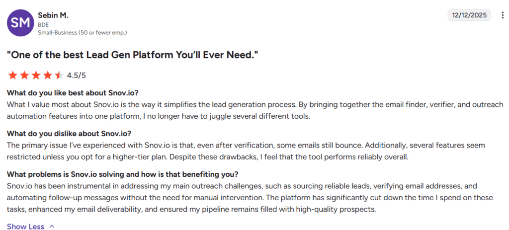 Review of snov.io