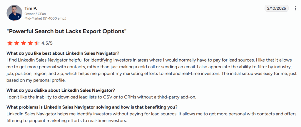 LinkedIn Sales Navigator pricing